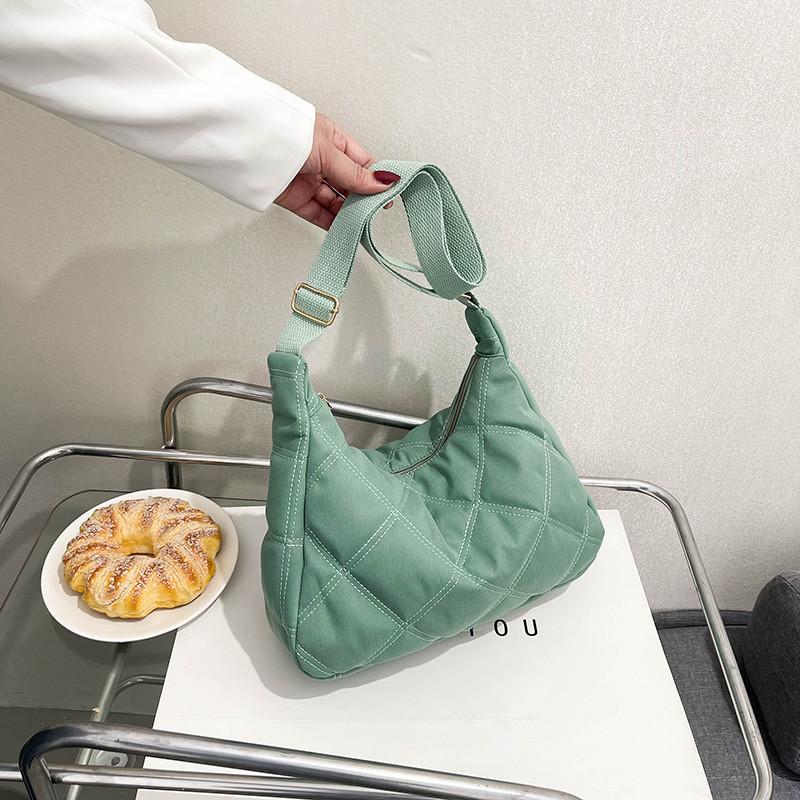 Bolsa de Ombro Estilosa Para Mulheres Coleção Primavera Casual Tecido Oxford Bolsa Sela