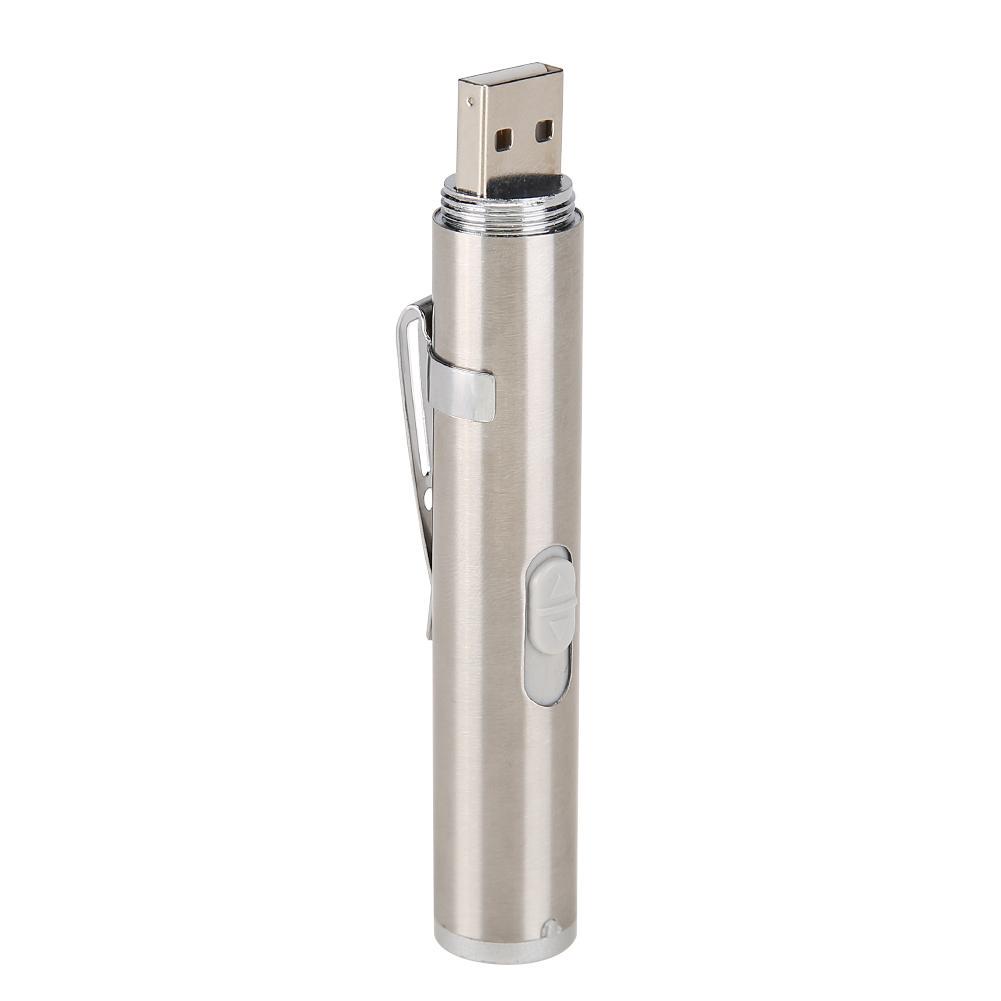 

2 в 1 USB перезаряжаемые мини-красный лазерный указатель пера с синей Подсветкой