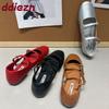 Fashion Fashion Buckle Strap Ladies Mary Janes Flats Shoes Casual Female Shallow Footwear Hollow Women Ballet Flats Shoes New 2025