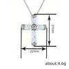1pc Synthetic Zircon Design Necklace, Necklace, Niche Personality, Internet Celebrity Style Jewelry