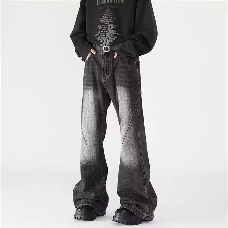 

Мужские джинсы в американском ретро стиле с широкими штанинами Cleanfit - Осень/Зима Клеш 2XL