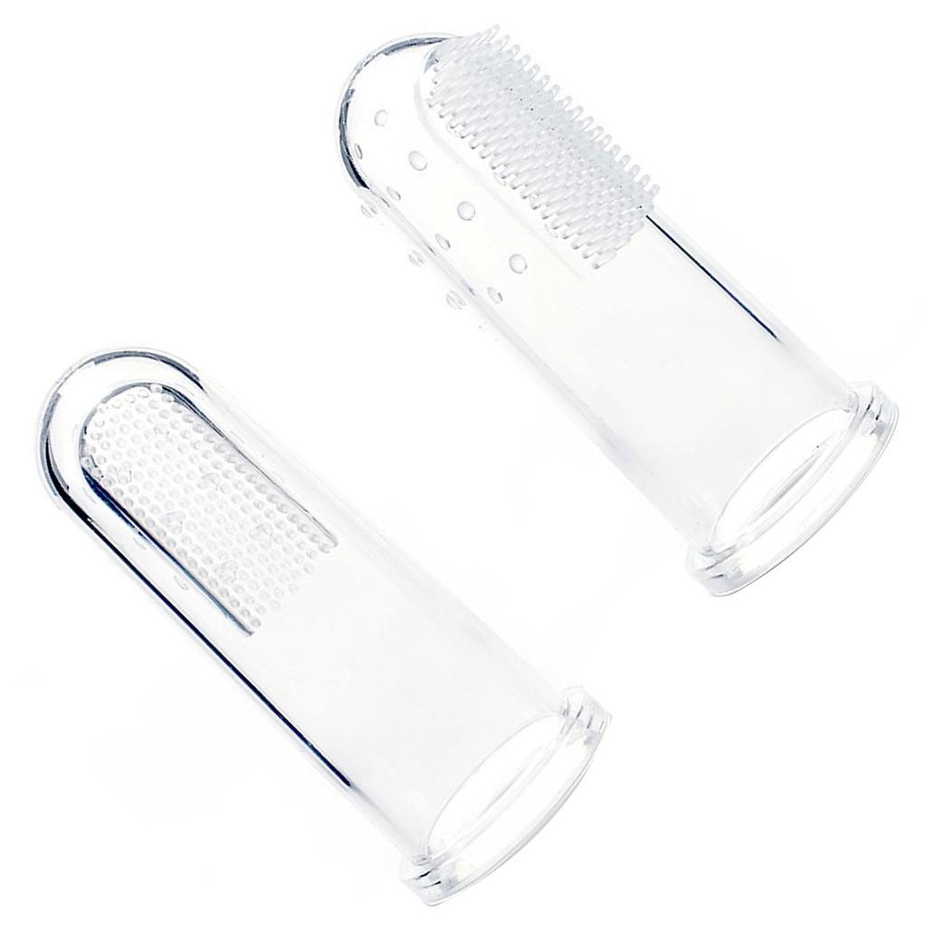 Pet Finger Toothbrush Soft Silicone Removes Plaque Tartar Clean Bad Breath Dog Finger Toothbrush