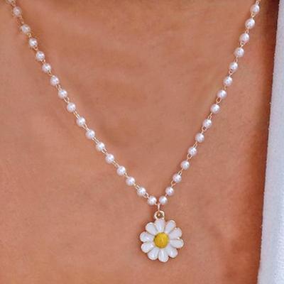 Gänseblümchen Choker Gothic Silberfarben Anhänger Halsketten Schmuck Neuer Trend Mode Schmetterling Niedlich Geschenk Mädchen