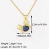 Nidin New Arrival Classic Crab Pendant Necklace for Women 4 Colors Cubic Zirconia Moon & Crab Choker Multicolor Fashion Jewelry
