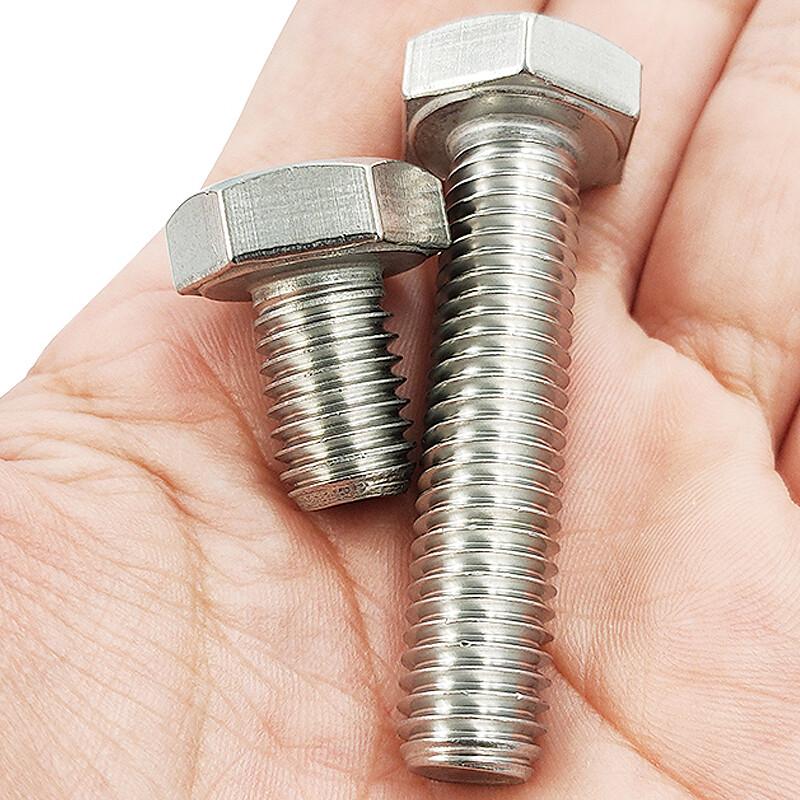 Hesidige JG-646 304 Stainless Steel Full Thread Hex Bolt