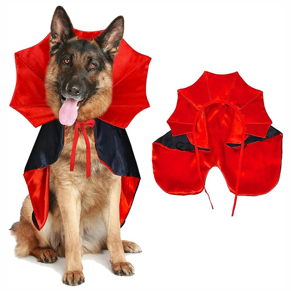 Halloween Pet Costume Pumpkin Hat Vampire Cape Set for Cats Dogs Funny Cosplay Party Dress Up Outfit