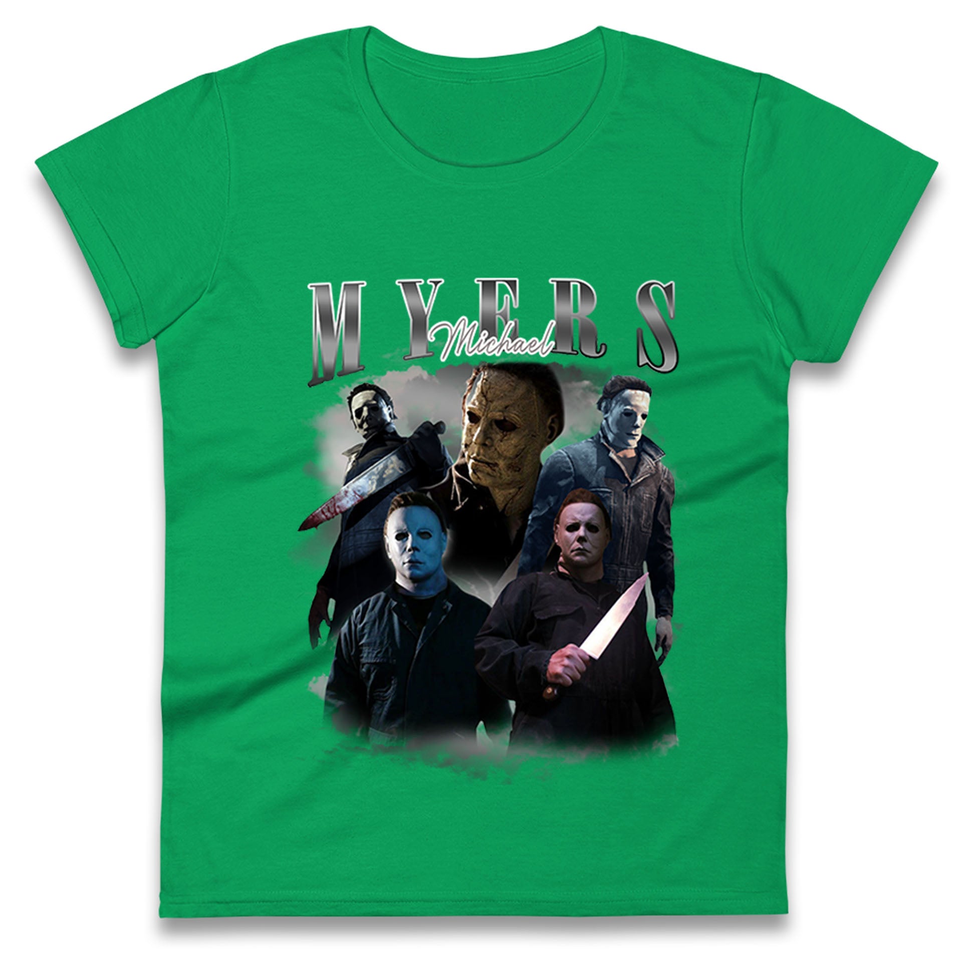 Michael Myers Serial Killer Halloween Bootleg Womens T Shirt Mens Tops Tees Unisex XL