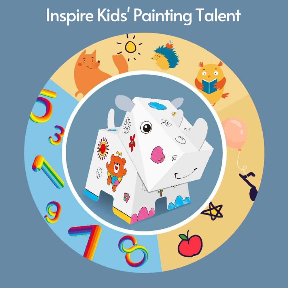 

Детская модель рисования каракулей, ранняя развивающая игрушка с красивыми цветами, милый мультяшный цветной узор