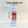 1PC Love Like Jesus Bow Letter 750ml Color Plastic Sports Water Bottle Leakproof Flip Straw Lid Suitable for Sports Office Home Use
