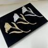 Vintage Large Metal Leaf Flower Brooch For Women Girls Exaggerated  Suit Corsage Pins Accessories Party Jewelry Gift