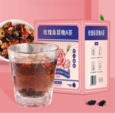 Natural Fruit Tea Herbal Tea Black Wolfberry Mulberry Rose Tea Women Beauty Tea