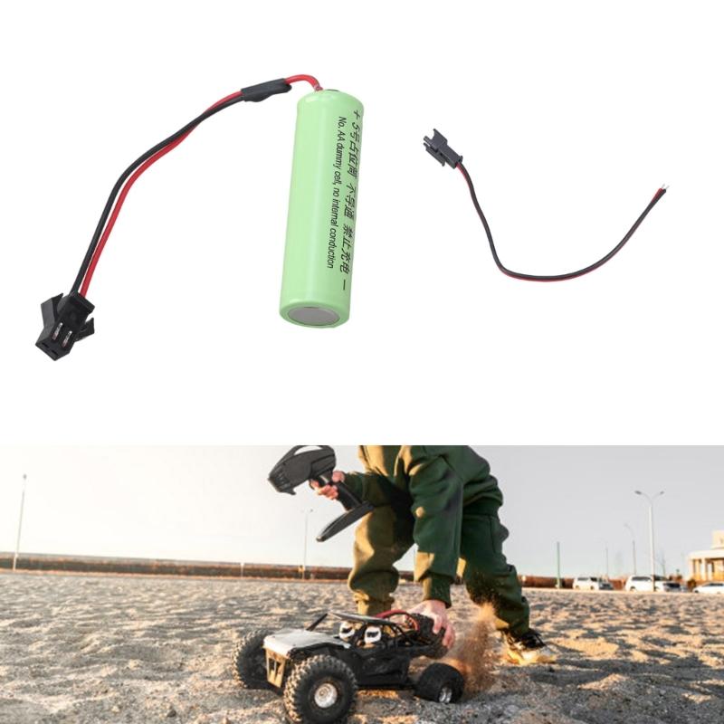 2A Dummy Battery Spacer Fake Battery Placeholder with Input Cable for Electronics Power Supply Replacement
