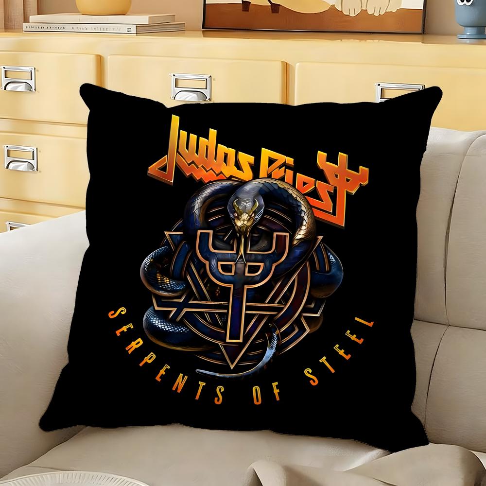 

JJudas PPriest Cushion Cover Soft Durable Reversible Pillow Cover Home Car MultiScene Daily Comfort Pillowcase 30X30cm