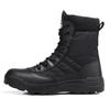 Outdoor Men Hiking Boots Black High Top Desert Boots Unisex Platform Ankle Boot Comfortable Wear-Resistant Men Working Boots New