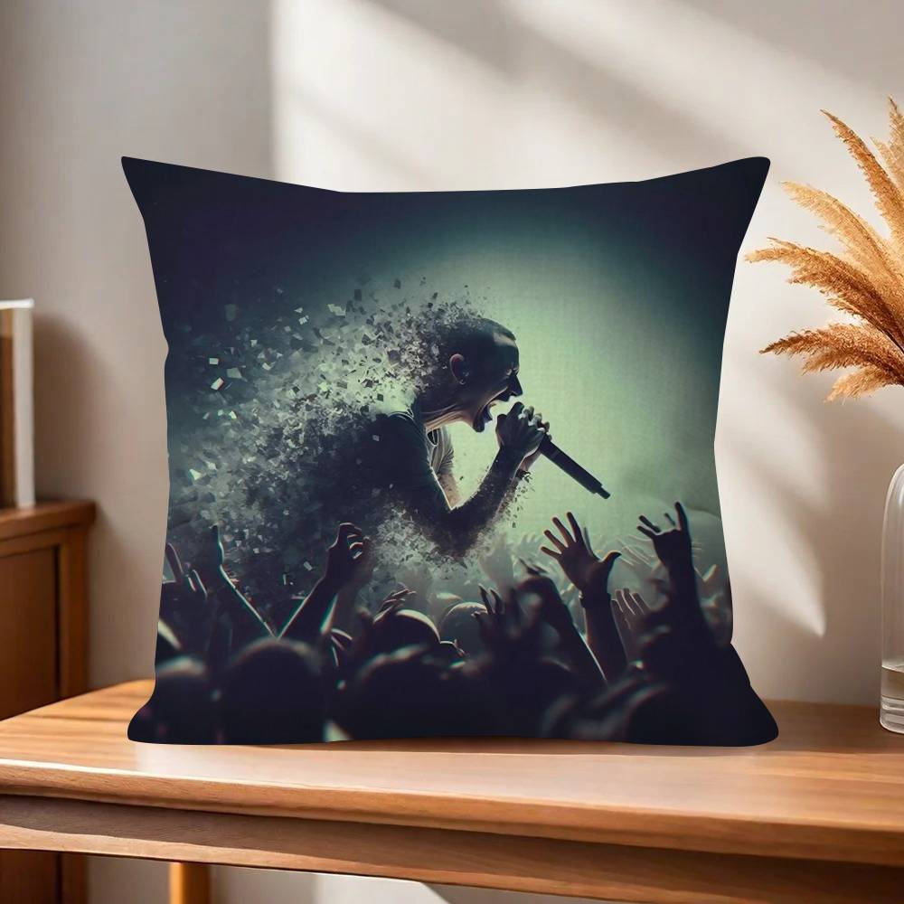 Band L-Linkin From logo P-Park   Personalized Pillow Dust Cover Bedroom Kids Party Decoration Pillowcase Birthday Children Gift