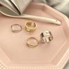 1 Pair Vintage for Butterfly Lovers Couple Rings Set Engagement Promise Bands Open Cuff Rings Adjustable Matching Ring