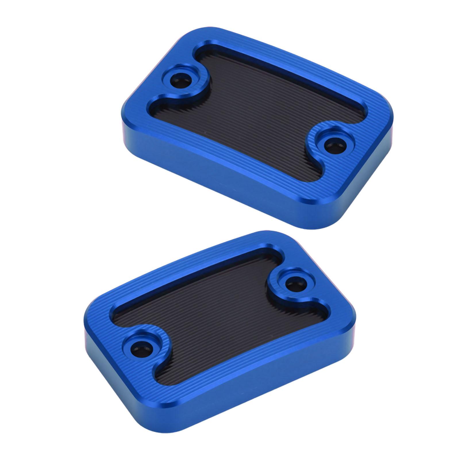 

2 шт. Крышка бачка тормозной жидкости переднего тормоза левая правая из кованого алюминия, замена для NMAX155 NMAX125 синий