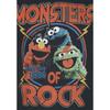 Sesame Street Unisex Adult Monsters Of Rock Washed T-Shirt