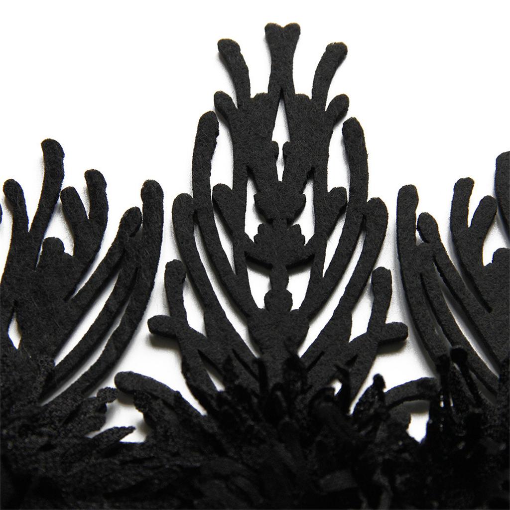 Tassels Witch Crown Headband for Women Baroque Style Crown Headpiece for Weddings Proms Party Vintage Gothic Headwear