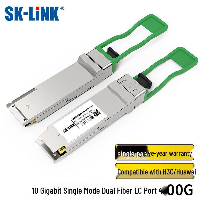 

SK-LINK 400G QSFP-DD LR4 Single-Mode Dual-Fiber Optical Transceiver