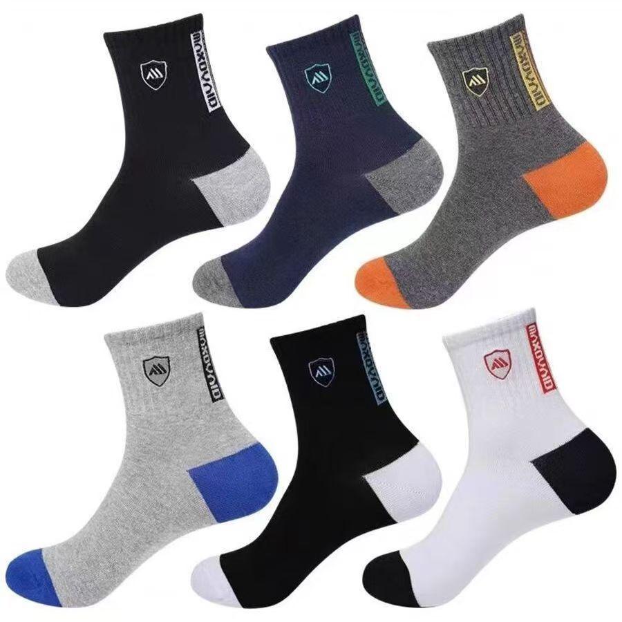 10 Pairs Men's Anti-Odor Mid-Calf Sport Socks - Breathable Autumn/Winter Design