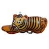 The First Layer Of Cowhide Creative Little Tiger Bag Pendant, Zodiac Cowhide Keychain Bag Hanging Mini Tiger Doll