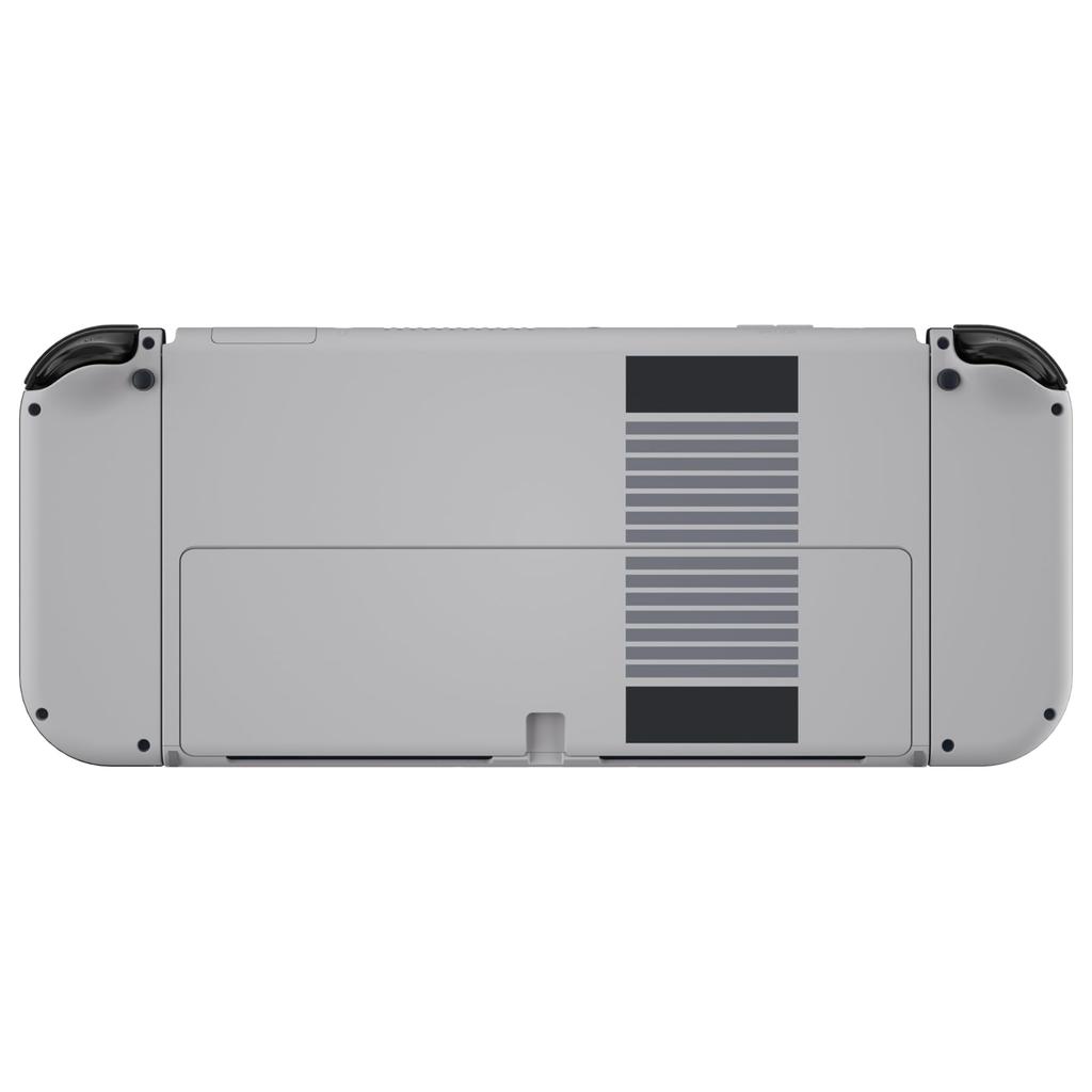 Not the Main Body Patterned Back Plate Metal Switch for Compatible with eXtremeRate Switch Back Switch Compatible with Switch Handheld Controller Kick