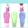 Silicone Dispenser Bottles For Travel With Easyopen Flip Covers For Lotion And Shampoo