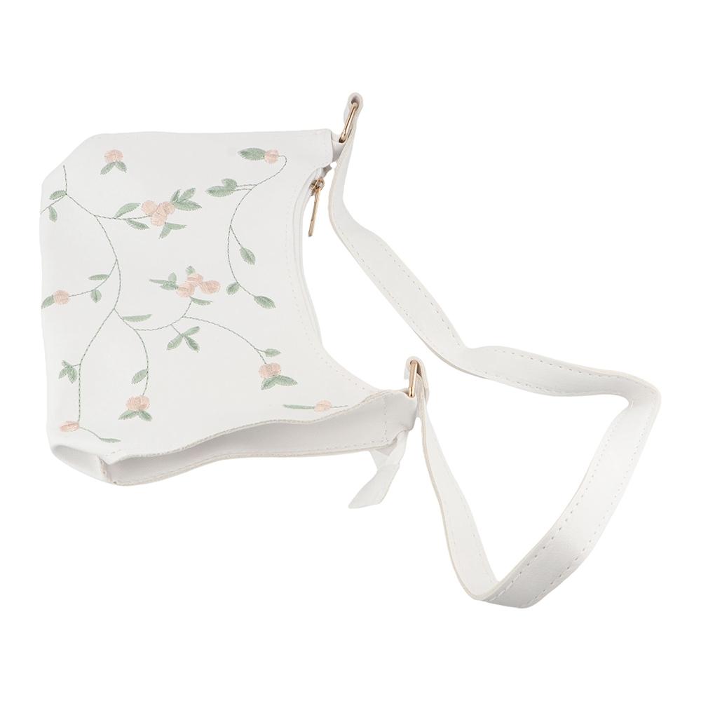 Flower Embroidery Small Handbag Women Underarm Bag Shoulder Bags Mini Messenger Bags Korean Handbag