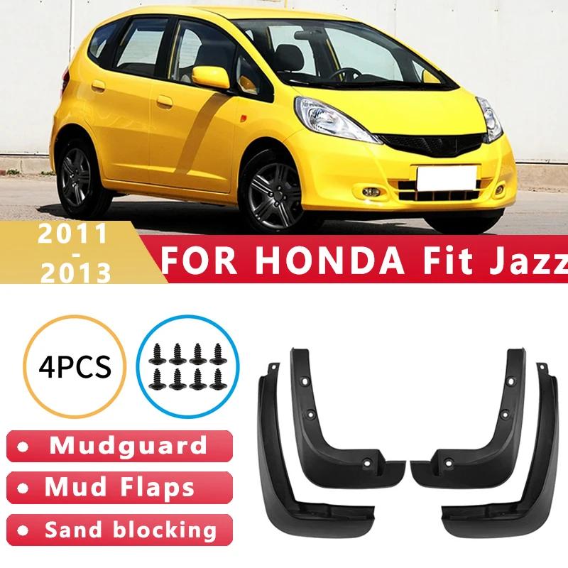 Mud Flaps Fit for HONDA Fit Jazz 2011-2013 2012 Mudguards Tire Fenders Splash Proof Accessories Wheel Guards 4ps Jazz 2011-2013