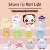 Multi-color USB Silicone Tap Light: Cartoon Kids' Night Light with Induction Sensor