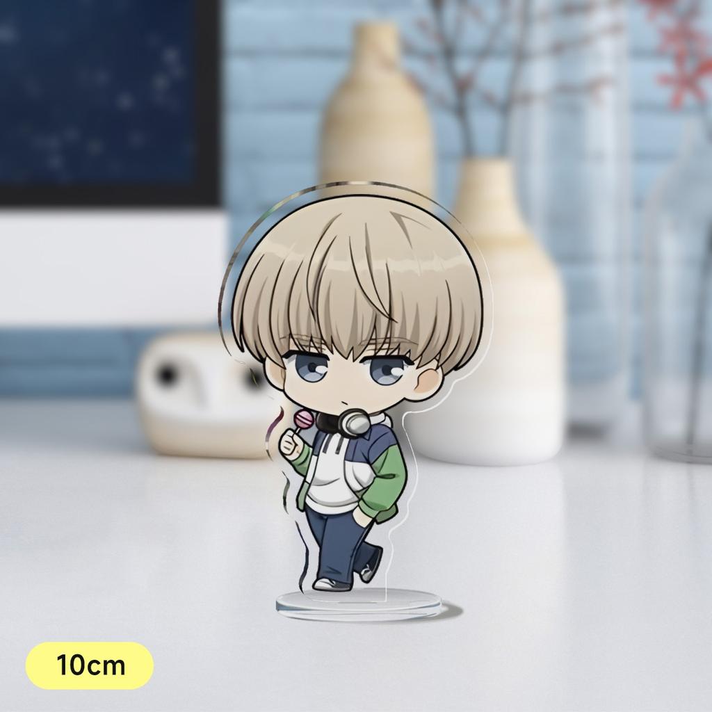 Anime Wind Breaker 10cm Acrylic Stand Sakura Haruka Yukai Akihiko Su Fang Q Version Mini Figure Model Plate Gift