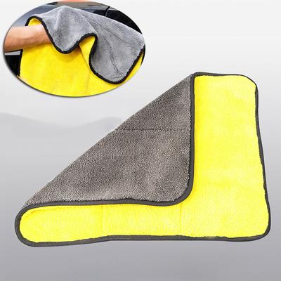Microfiber Cleaning Towel Super Moisture-absorbent Thickened Soft Dry Towel Double-layer Cleaning Thickened Absorbent Coral Fleece Car Wash Towel