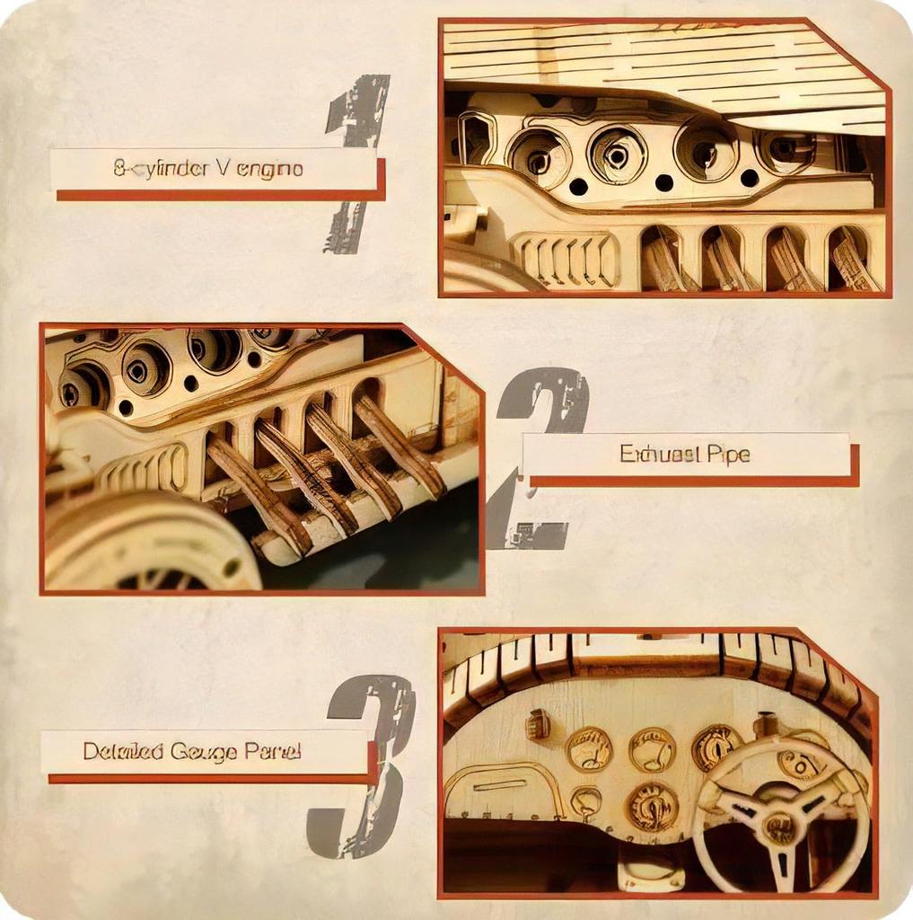 TOKIX Classic Car A 3D Wooden Puzzle
