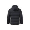 Li Ning Fitted Long Sleeve Hooded Down Jacket Men Outerwear Black AYMS389-2