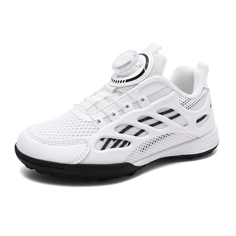 2025 new boys and girls fashion football shoes broken nails student rotating button football training shoes