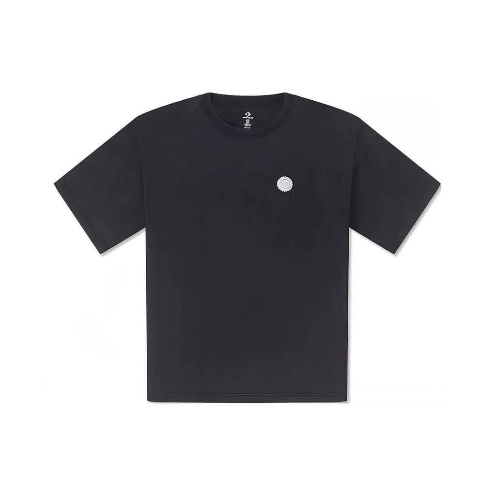 Converse T Shirts Unisex Black Crew Neck Moderate 10027227-A02