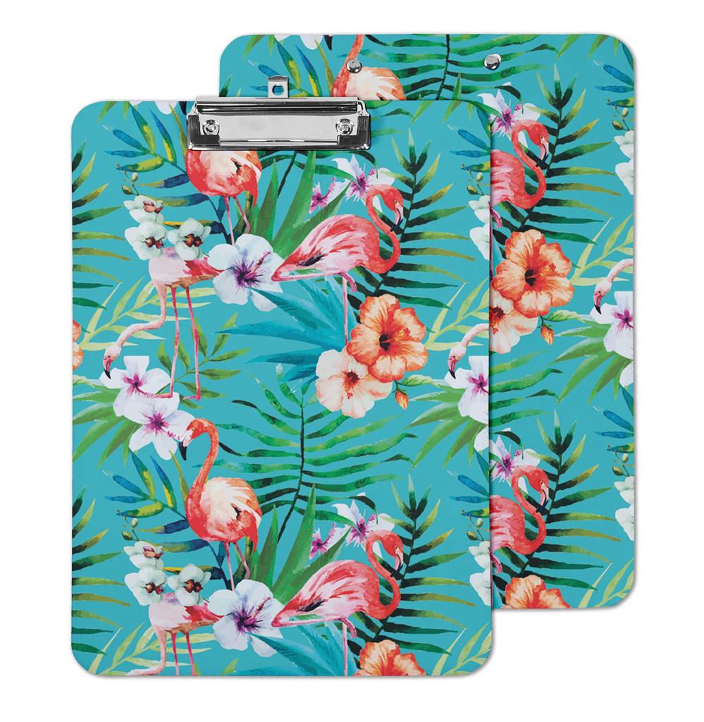 Inkdotpot Decorative Clipboard Letter Size with Low Profile Clip,Retractable Key Hole for Hanging Paperboard for Office School w/Free Marker & Eraser