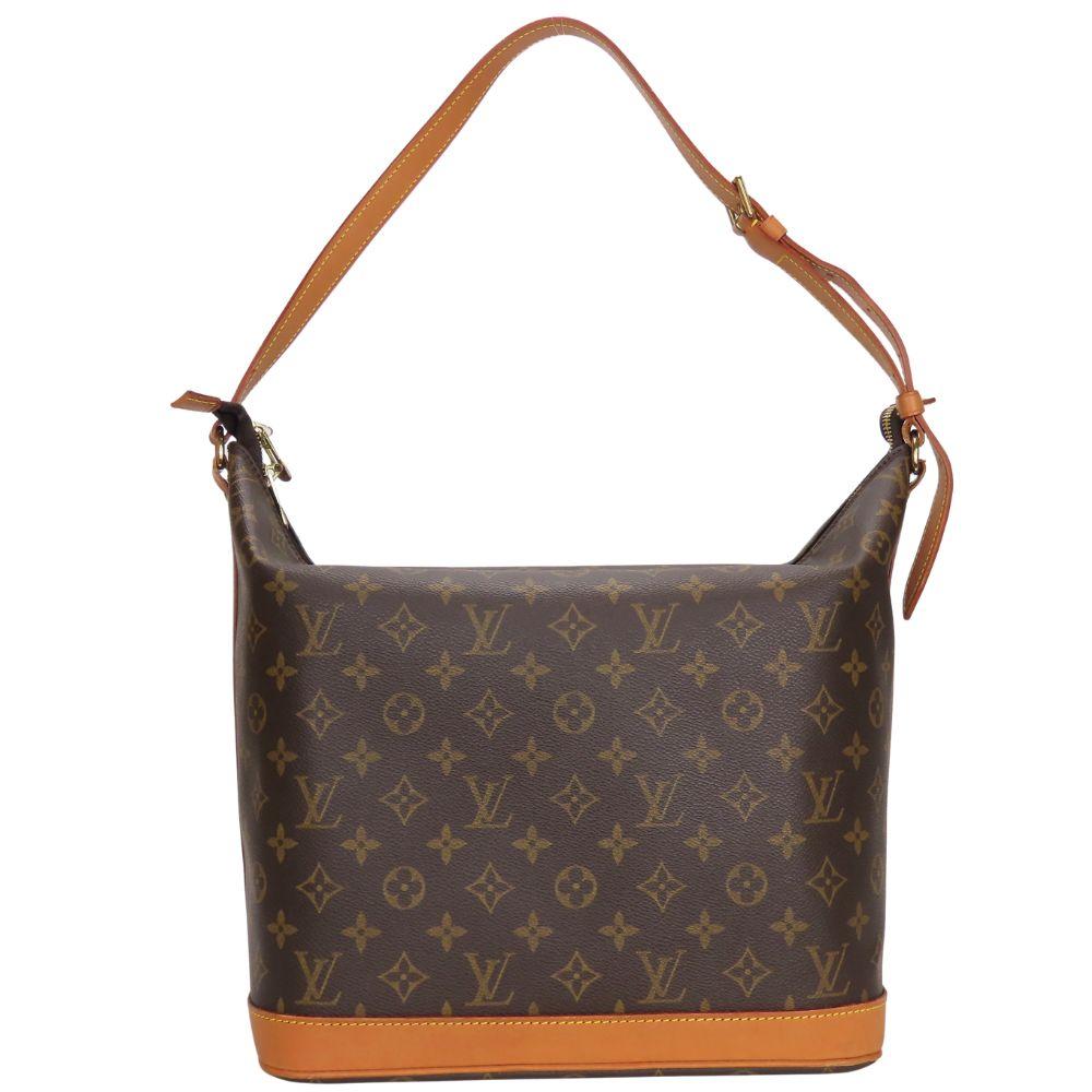 Used LOUIS VUITTON Shoulder Bag Amphor Three M47275 Monogram/Nume leather Brown Sharon Stone collaboration