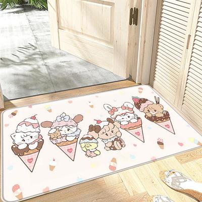 House Entrance Doormat Hallway Carpet Living Room Rugs Foot Carpets Kawaii M-Mikko Bathroom Rug Floor Mats Non-slip Home Decor