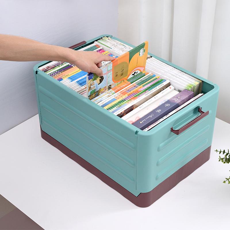 Removable Storage Box Folding Storage Box Multifunction Foldable Organizer Container Plastic Sundries Storages Supplies Organizer Box with Lid