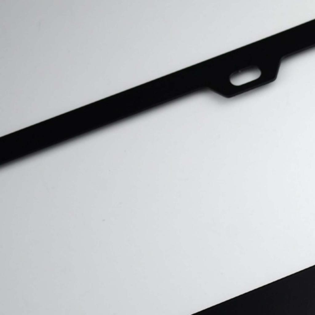 Car License Plate Frame Stainless Steel Waterproof Rust Resistant Black Universal for Most