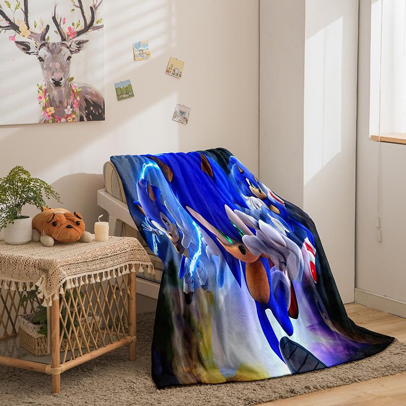 Cartoon Sonic Series Double-Sided Flannel 3D Digital Printing Blanket Blanket