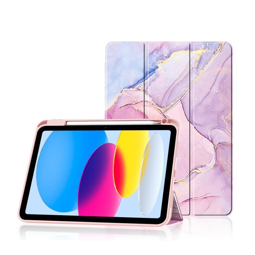 For iPad A16 11 Inch Case iPad 11th Cover with Pencil Holder for iPad 10th 11th Generation Case Auto Sleep Wake iPad (A16)