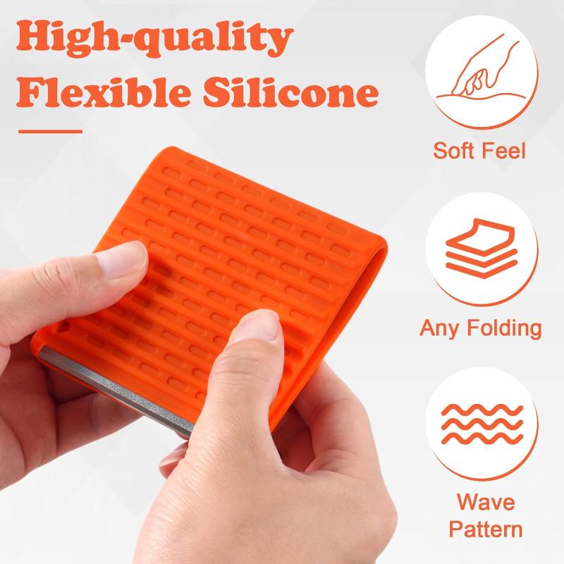 Silicone Aluminum Phone Holder Adjustable Foldable Portable Stand Non-Slip Base for Desktop Gaming Video Call Office Use