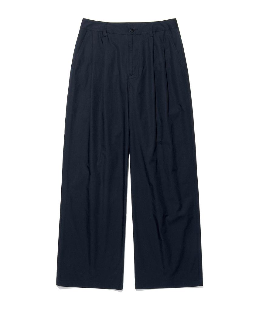 LEE Women'S Pintuck Wide Cotton Pants Navy