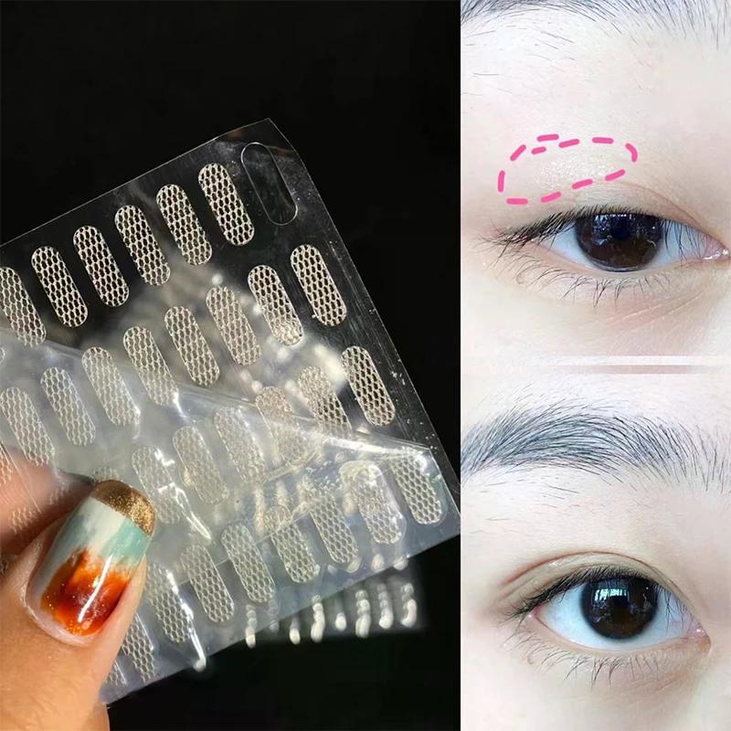 Natural Eye-lift Mesh-lace Transparent Invisible Self-adhesive Eyelid Tapes Stickers Women Invisible Double-fold Eyelid