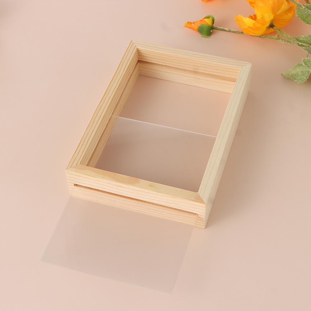 Mini Wedding Decor Art Wooden Vintage Picture Holder Photo Frame