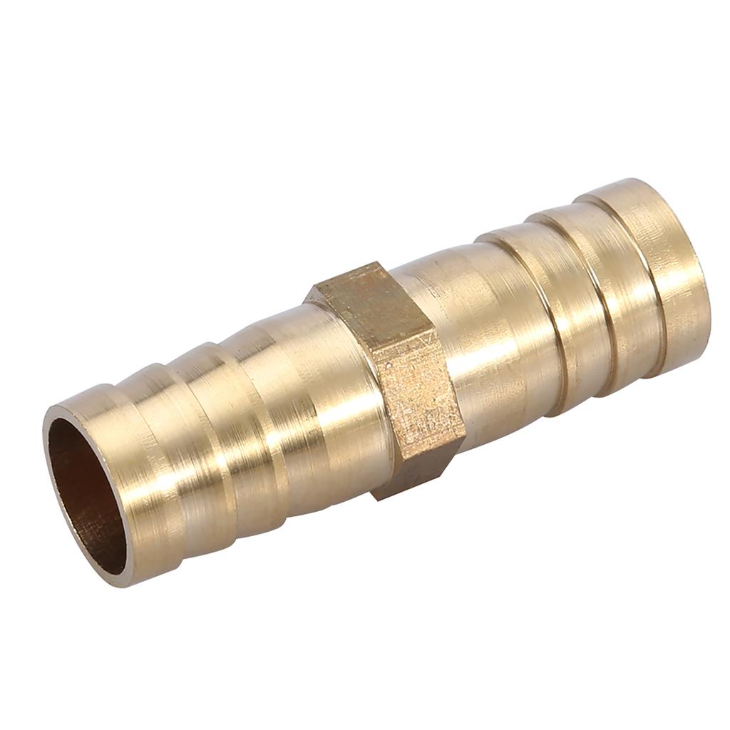 Conector de țeavă drept cu 2 căi, cu ghimpat din alamă, fiting de joncțiune 681012141620 mm