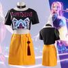 Kpop Demon Hunters Cosplay Costume For Stage Performance In Polyester Material